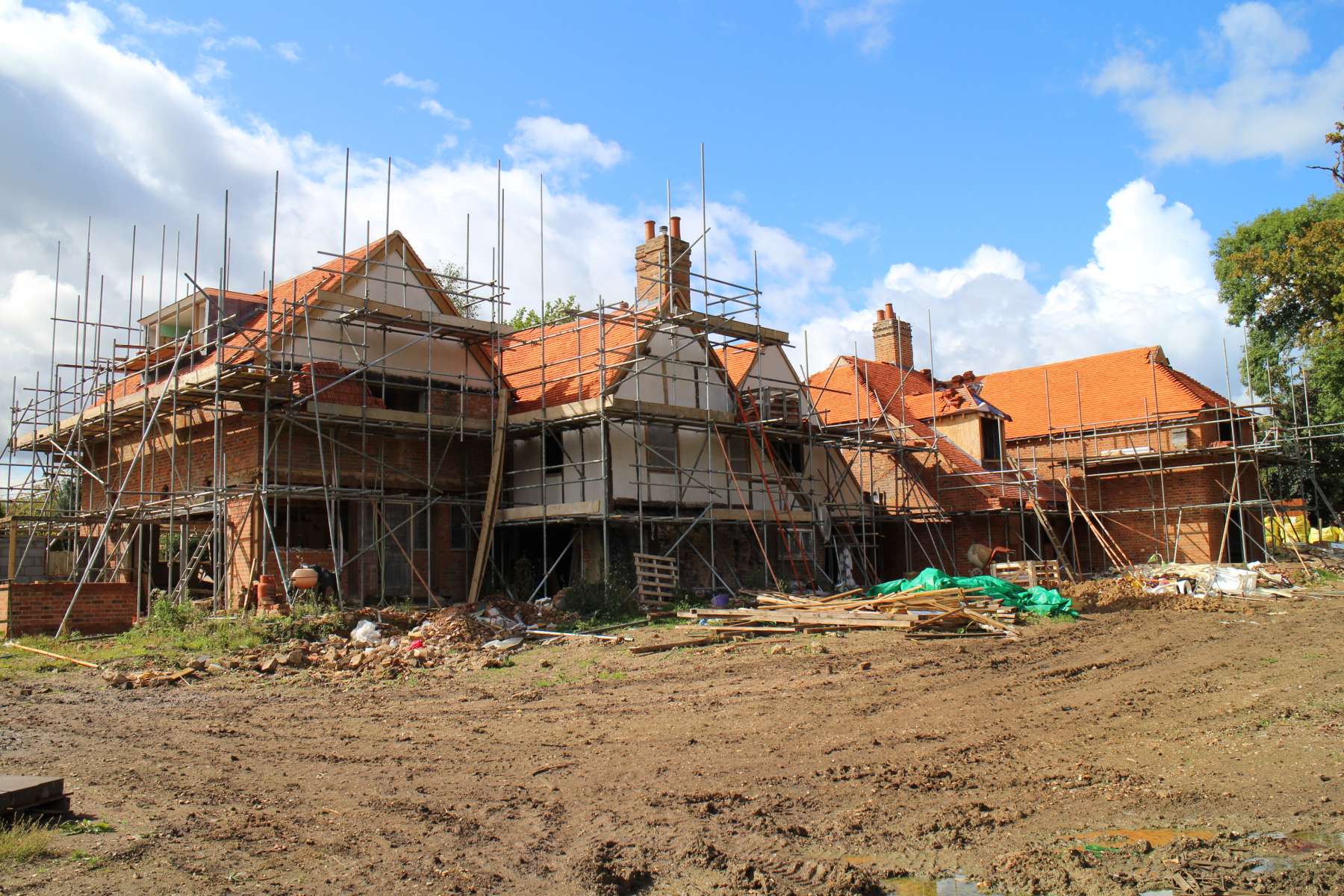 Farmhouse-under-construction